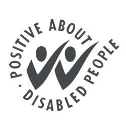 Positive About Disabled People Grey